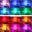 Kit 2 Lampadas Caixa De Som Bluetooth Led Controle Colorido