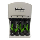 Carregador De Pilhas Palito E Média Com 4 Pilhas Aa 4800mah