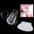 Carimbo de Unha Transparente com Ponta de Silicone