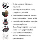 Antena Corta Pipa Moto Mais Redinha Elástica Aranha Moto