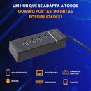 Hub Usb 3.0 4 Portas Expansor Rápido 5 Gbps Alta Velocidade