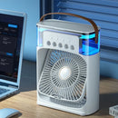 Ventilador Portátil Névoa Gelo Umidificador Climatizador