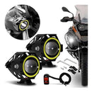 Farol Milha Moto Angel Eyes LED | Alfashop