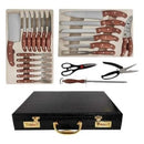 Kit Churrasco Faqueiro 25 Pcs Maleta | Alfashop