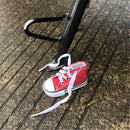 1 Pc Suporte De Bicicleta Pé Tripé Tampa De Lona Mini Sapatos