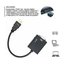 Cabo Conversor HDMI VGA com Áudio P2 | Alfashop