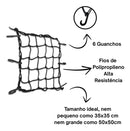 Antena Corta Pipa Moto Mais Redinha Elástica Aranha Moto