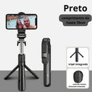 tripé pau de selfie com controle bluetooth