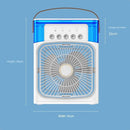 Ventilador Portátil Névoa Gelo Umidificador Climatizador