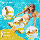 Bóias de Piscina Rede flutuante Inflável Colchão para água Reclinável