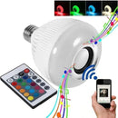 Kit 10 Lâmpadas Som Bluetooth Luzes Rgb E Controle Revenda