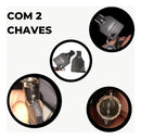Cadeado Premium Corrente Antifurto Moto Bike Trava Portão Cor Preto