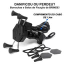 Suporte De Celular Moto Motocicleta Universal Com Carregador