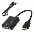 Cabo Conversor HDMI VGA com Áudio P2 | Alfashop