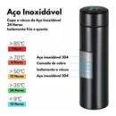 Garrafa Térmica Em Aço Inox Temperatura Digital Led 500ml