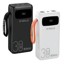 Power Bank Carregador Portátil Turbo Bateria 30.000mah Cor Branco