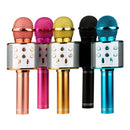 Microfone Sem Fio Bluetooth Usb Tf Karaokê Youtuber Reporter Cor Azul
