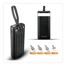 Carregador Portátil Power Bank 20.000mah Rápido Com Display Cor Preto
