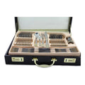 Faqueiro Inox 84 Peças Banhado Ouro 24k | Alfashop