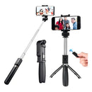 tripé pau de selfie com controle bluetooth