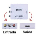 Mini Adaptador AV Conversor Para HDMI 1080p Av 2hdmi