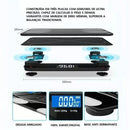 Balança Bioimpedância Bluetooth Vidro Temperado 180kg