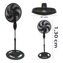 Ventilador Solaris 6 Pás Turbo Ultra Potente 75w Tyf Material Das Pás Plástico 110v