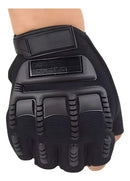 Luva Tática Meio Dedo Uai Comprei Airsoft Ciclismo Preto Antiderrapante
