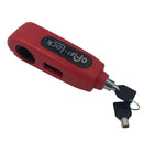 Trava moto caps lock antifurto para manopla punho universal