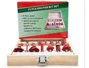 Kit Fresas Tupia 8mm Madeira Siga Tools 15 Peças com Estojo