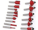 Kit Fresas Tupia 8mm Madeira Siga Tools 15 Peças com Estojo
