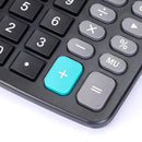 Calculadora De Mesa Escritório Display 12 Dígitos Simples Cor Preto
