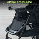 Carrinho De Bebê Dobrável Portátil 8 Rodas Suporta Até 20kg