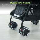 Carrinho De Bebê Dobrável Portátil 8 Rodas Suporta Até 20kg