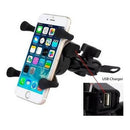 Suporte Gps Celular Celulares Moto Universal Com Carregador
