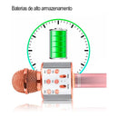 Microfone Sem Fio Bluetooth Usb Tf Karaokê Youtuber Reporter Cor Azul