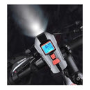 Farol Bike com Buzina, Velocímetro e Pisca Recarregável