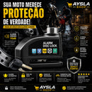 Trava Cadeado De Freio Disco Com Alarme Sonoro Para Moto