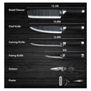 Faqueiro Churrasco Nióbio 6 Peças | Alfashop
