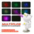 Luminária Projetor Astronauta com Controle Remoto