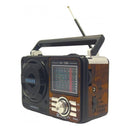Rádio Retro Vintage Antigo Portátil Am Fm Sw Mp3 Usb Bateria