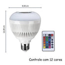 Kit 2 Lâmpadas Caixa Som Bluetooth Led | Alfashop