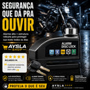 Trava Cadeado Freio Disco Alarme | Alfashop