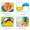 Boia para Bebê Bote com Cobertura Inflável
