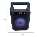 Caixinha De Som Potente Cores Bluetooth Com Controle Leds