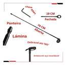 Kit Antena Corta Pipa Aço Inox + Rede Elástica Moto Aranha
