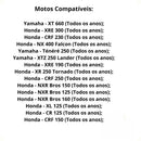 Guidão Esportivo Fat Bar Alto Xt660 Xre Crosser Lander Xtz Twister Honda Yamaha Bros