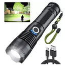 Lanterna Tática T9 Super Potente 5 Modos De Iluminação Cor Da Lanterna Preto Cor Da Luz Branco