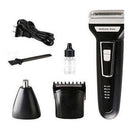 Barbeador Aparador Kemei 3 Em 1 Nariz Barba Corpo Km-6558