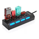 Hub USB Extensão 4 Portas 2.0 | Alfashop